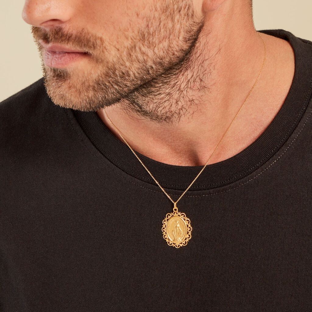 Pendentif Santo Or Jaune - Pendentifs Baptême Famille | Histoire d’Or