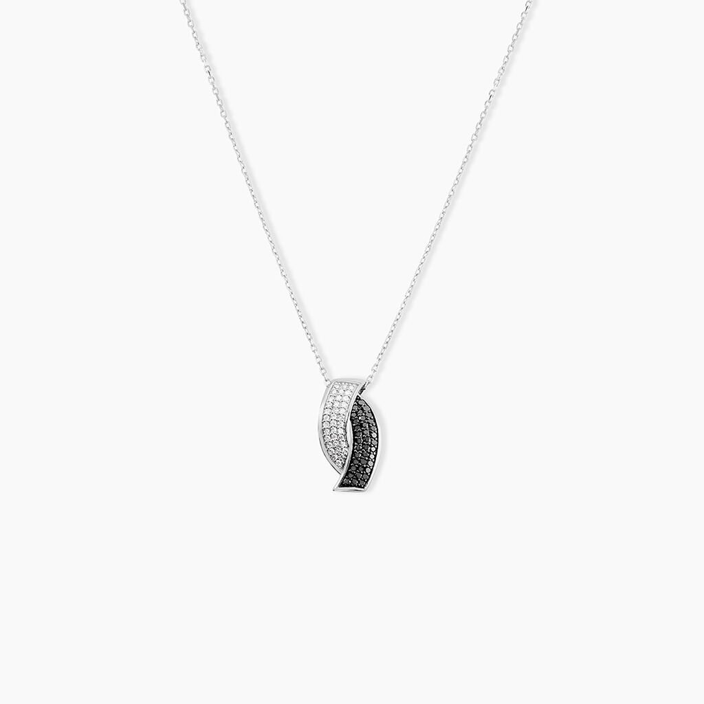 Collier Oia Or Blanc Diamant - Colliers Femme | Histoire d’Or