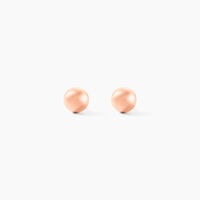 Boucles D'oreilles Puces Fidelia Boule Or Rose