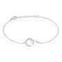 Bracelet Dina Argent Blanc Céramique Et Oxyde De Zirconium