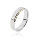 Alliance Mamassa Ruban Plat Or Bicolore - Alliances Unisex | Histoire d’Or