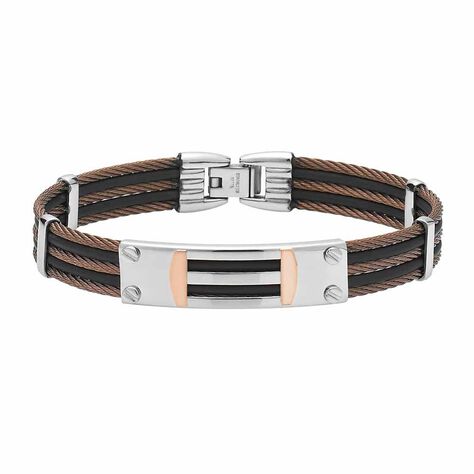 Bracelet Sawssan Or Acier Bicolore - Bracelets Homme | Histoire d’Or