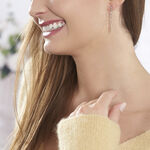 Boucles D'oreilles Pendantes Auxanne Argent Blanc - Boucles d'oreilles fantaisie Femme | Histoire d&rsquo;Or