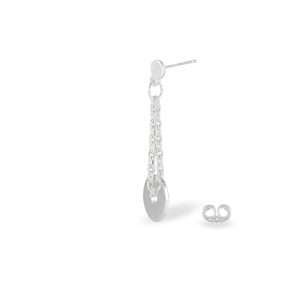 Bijou D'oreille Two Argent Blanc - Boucles d'oreilles fantaisie Famille | Histoire d&rsquo;Or