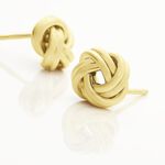 Boucles D'oreilles Puces Ilhame Nid Or Jaune - Clous d'oreilles Femme | Histoire d&rsquo;Or