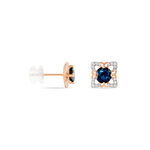 Boucles D'oreilles Pendantes Haia Or Rose Topaze Et Oxyde De Zirconium - Boucles d'oreilles pendantes Femme | Histoire d&rsquo;Or