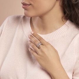 Bague Giseleae Or Blanc Diamant - Bagues avec pierre Femme | Histoire d’Or