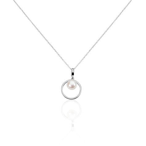 Collier Ivana Argent Blanc Perle De Culture - Colliers fantaisie Femme | Histoire d&rsquo;Or