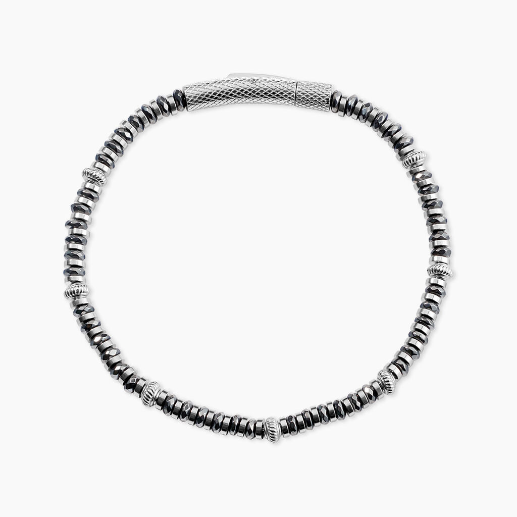 Bracelet Naturel Autres Noir H&eacute;matite - Bracelets Homme | Histoire d&rsquo;Or