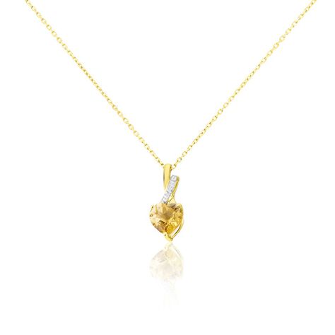 Collier Or Jaune Clothilde Citrine - Colliers Femme | Histoire d’Or