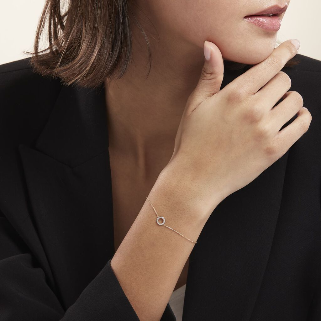Bracelet Or Jaune Acantha Diamants - Bracelets Femme | Histoire d’Or