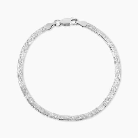 Bracelet Leonte Argent Blanc - Bracelets cha&icirc;ne Femme | Histoire d&rsquo;Or