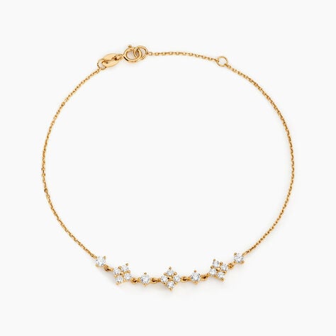 Bracelet Majestueuse Or Jaune Oxyde De Zirconium - Bracelets Femme | Histoire d&rsquo;Or