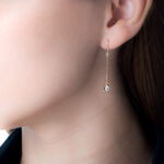 Boucles D'oreilles Pendantes Or Jaune Quartz - Boucles d'oreilles pendantes Femme | Histoire d&rsquo;Or
