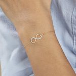 Bracelet Infino Or Jaune Diamant - Bracelets Femme | Histoire d&rsquo;Or