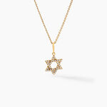 Pendentif Faye Or Jaune Oxyde De Zirconium - Pendentifs Famille | Histoire d&rsquo;Or