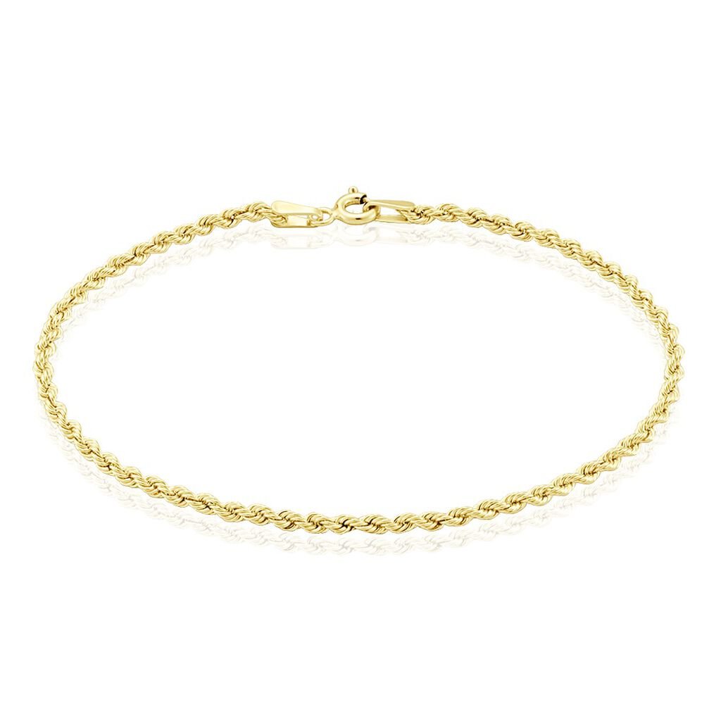 Bracelet Jerry Maille Corde Or Jaune - Bracelets chaîne Femme | Histoire d’Or