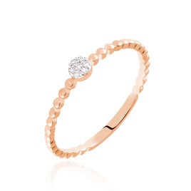 Bague Solitaire Gaxina Or Rose Diamant - Bagues solitaires Femme | Histoire d’Or
