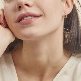 Créoles Rosaura Fil Bombe Or Tricolore - Boucles d'oreilles créoles Femme | Histoire d’Or