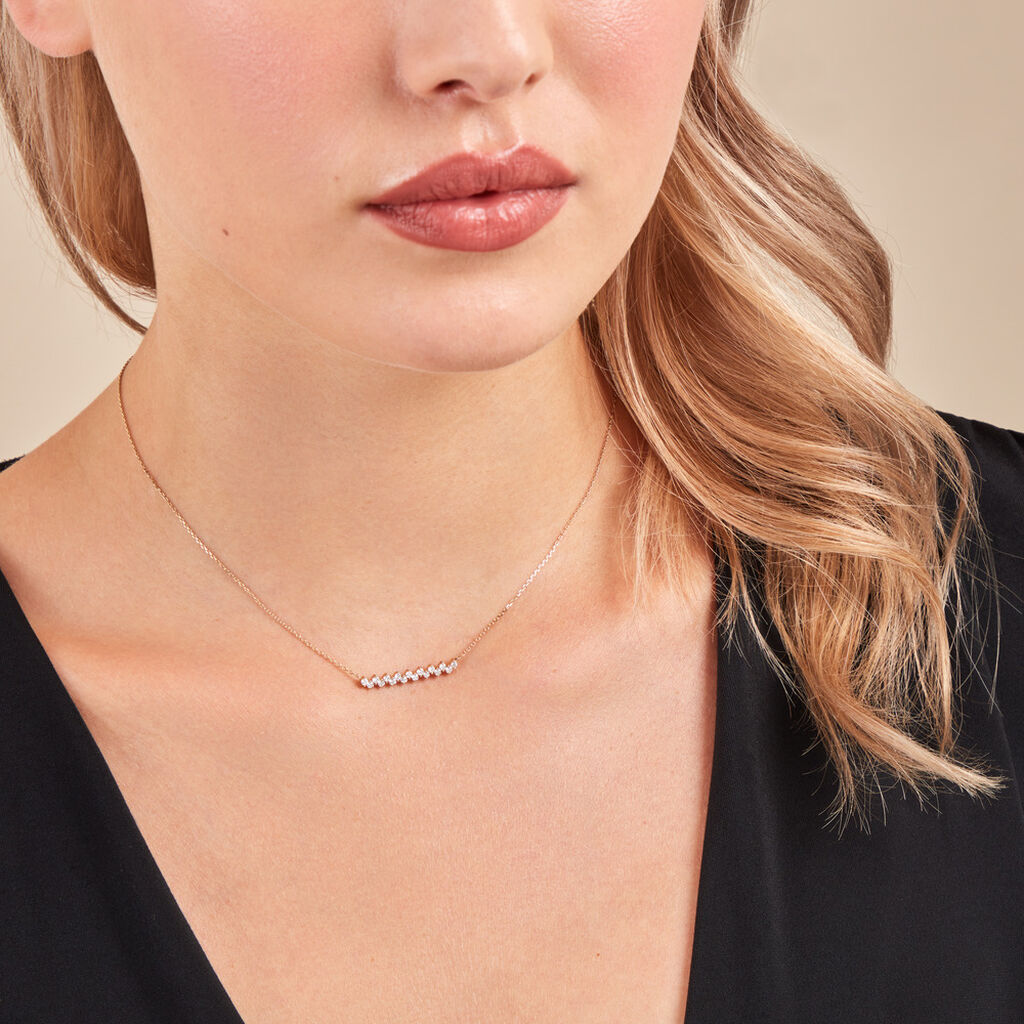 Collier Jodene Or Jaune Diamant Synthétique - Colliers Femme | Histoire d’Or