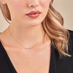 Collier Jodene Or Jaune Diamant Synth&eacute;tique - Colliers Femme | Histoire d&rsquo;Or