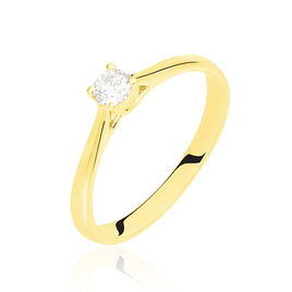 Bague Solitaire Victoria Or Jaune Diamant - Bagues solitaires Femme | Histoire d’Or