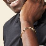 Bracelet William Plaqu&eacute; Or Jaune - Bracelets cha&icirc;ne Homme | Histoire d&rsquo;Or