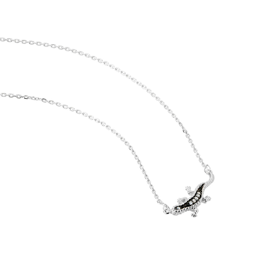 Collier Oya Argent Blanc Oxyde De Zirconium - Colliers fantaisie Femme | Histoire d&rsquo;Or