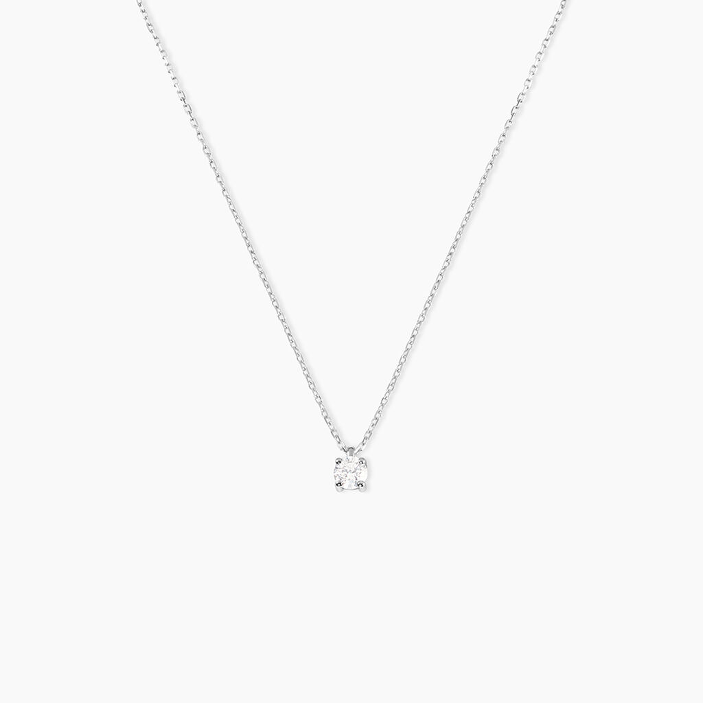 Collier Elfa Or Blanc Diamant - Colliers Femme | Histoire d&rsquo;Or