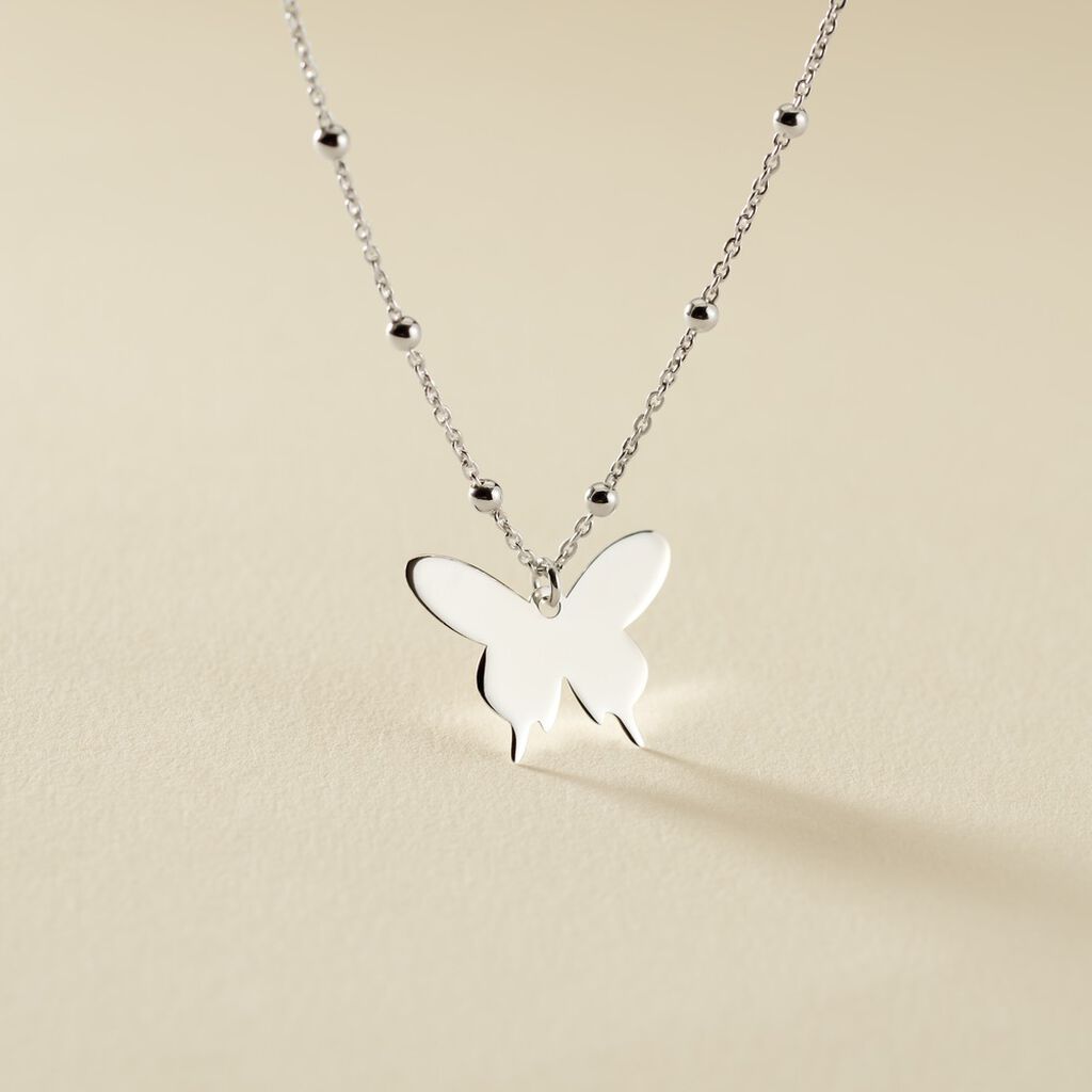 Collier Argent Lauree - Colliers fantaisie Femme | Histoire d&rsquo;Or