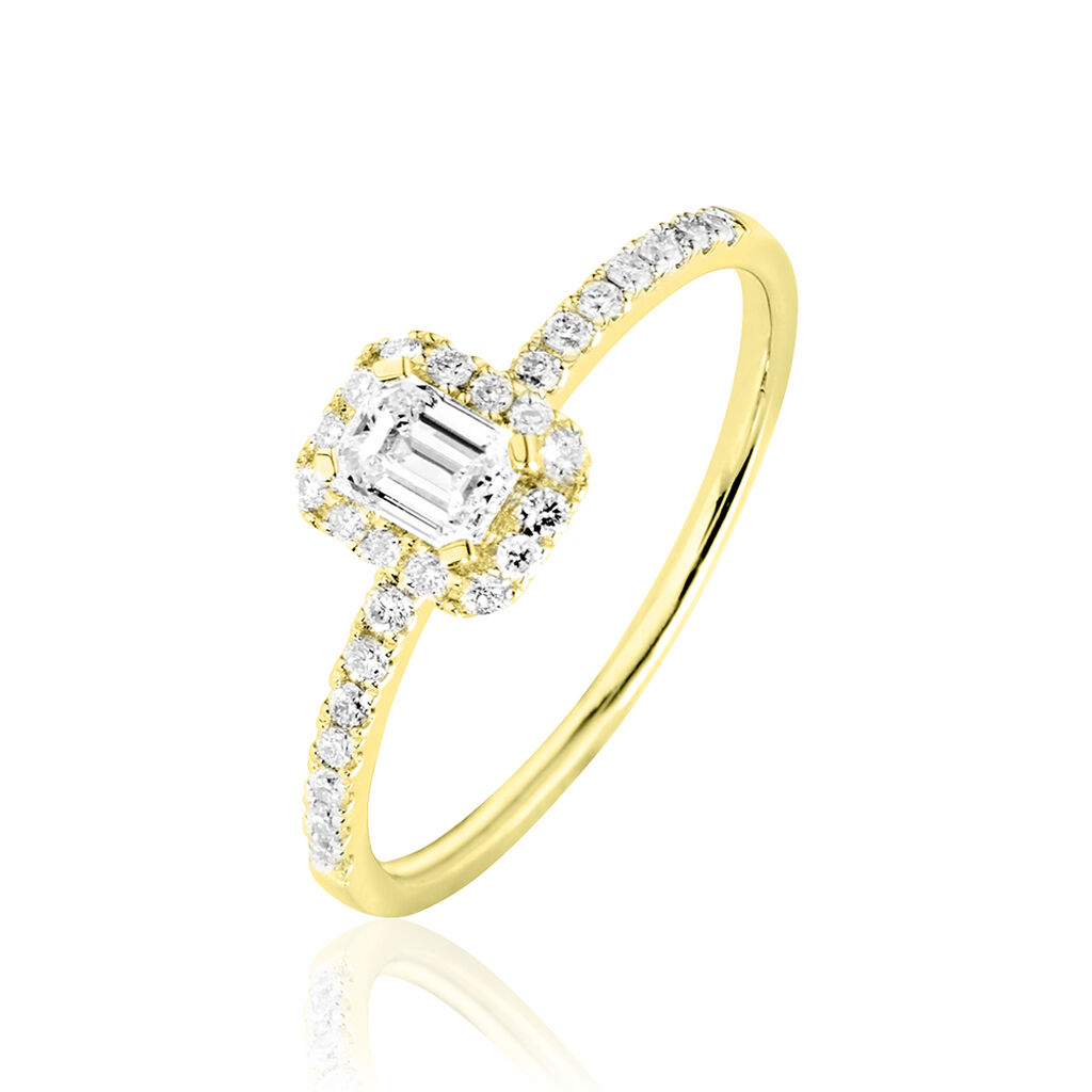 Bague Solitaire Barbara Or Jaune Diamant - Bagues solitaires Femme | Histoire d&rsquo;Or
