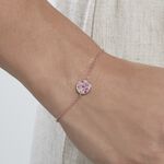 Bracelet Nelig Argent Rose Oxyde De Zirconium - Bracelets Femme | Histoire d&rsquo;Or