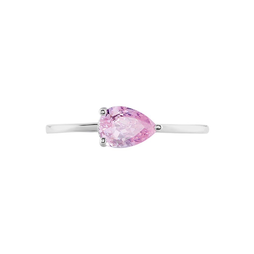 Bague Solitaire Cheick Argent Oxyde De Zirconium - Bagues solitaires Femme | Histoire d’Or