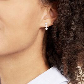 Boucles D'oreilles Pendantes Or Jaune Caleb Oxydes De Zirconium - Boucles d'oreilles pendantes Femme | Histoire d’Or