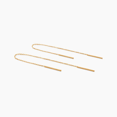 Boucles D'oreilles Pendantes En Or 9 Carats Avec Diamants Noirs - Histoire D'Or - Neuf Avec étiquettes