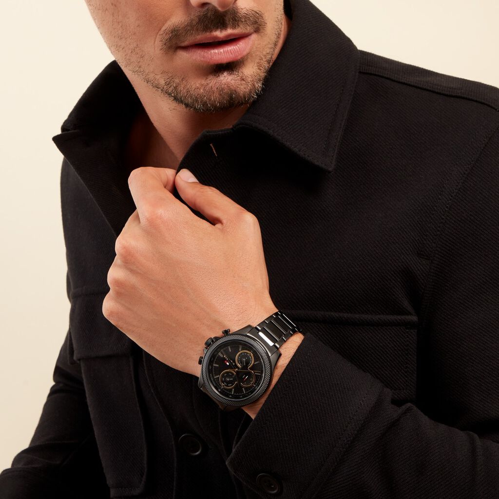 Montre Tommy Hilfiger Clark Noir - Montres Homme | Histoire d’Or