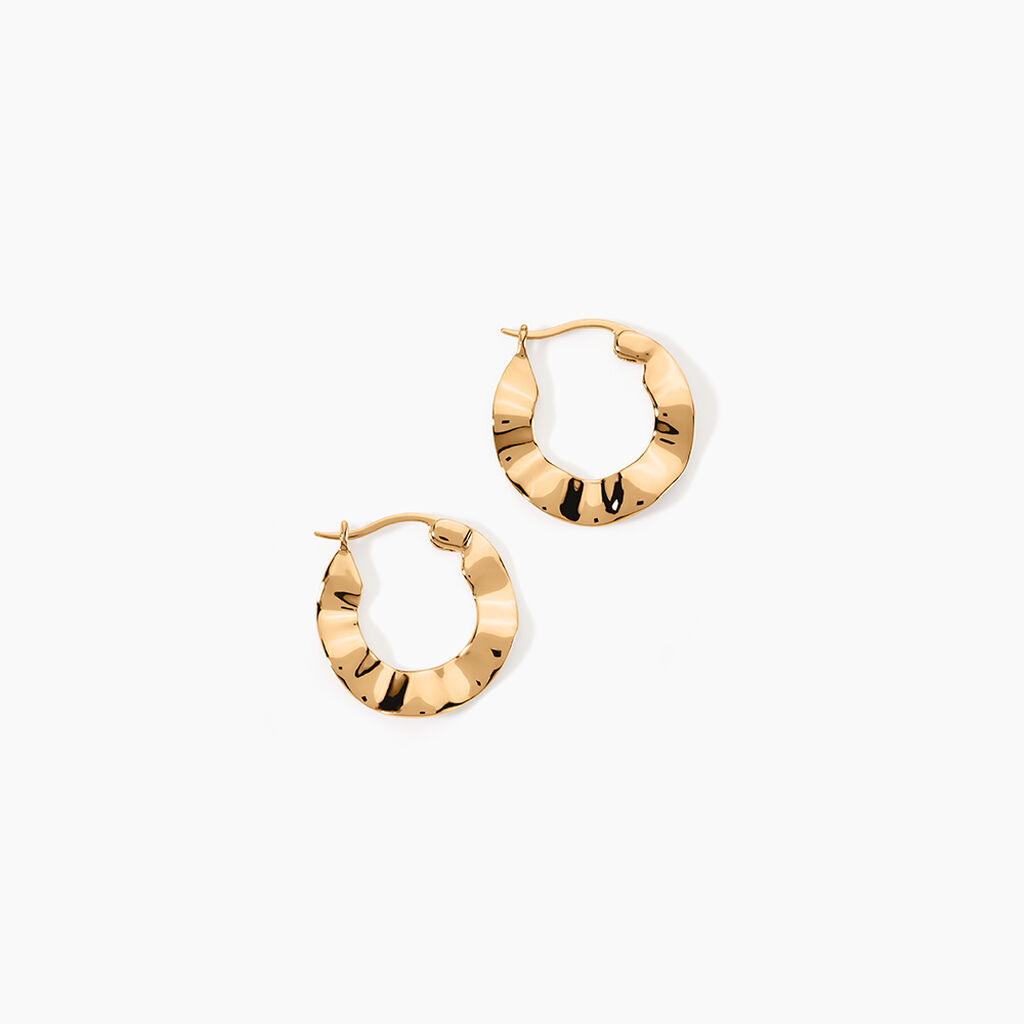 Cr&eacute;oles Keara Plaqu&eacute; Or Jaune - Boucles d'oreilles cr&eacute;oles Femme | Histoire d&rsquo;Or