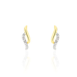 Boucles D'oreilles Puces Callum Or Jaune Diamant - Boucles d'oreilles pendantes Femme | Histoire d’Or