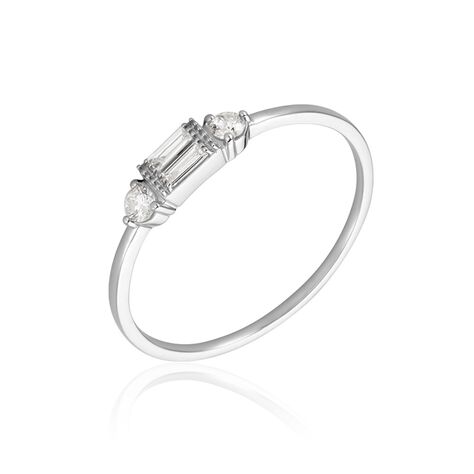 Bague Collection 1986 Or Blanc Diamant - Bagues avec pierre Femme | Histoire d’Or