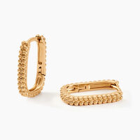 Créoles Plaqué Or Jaune Hari