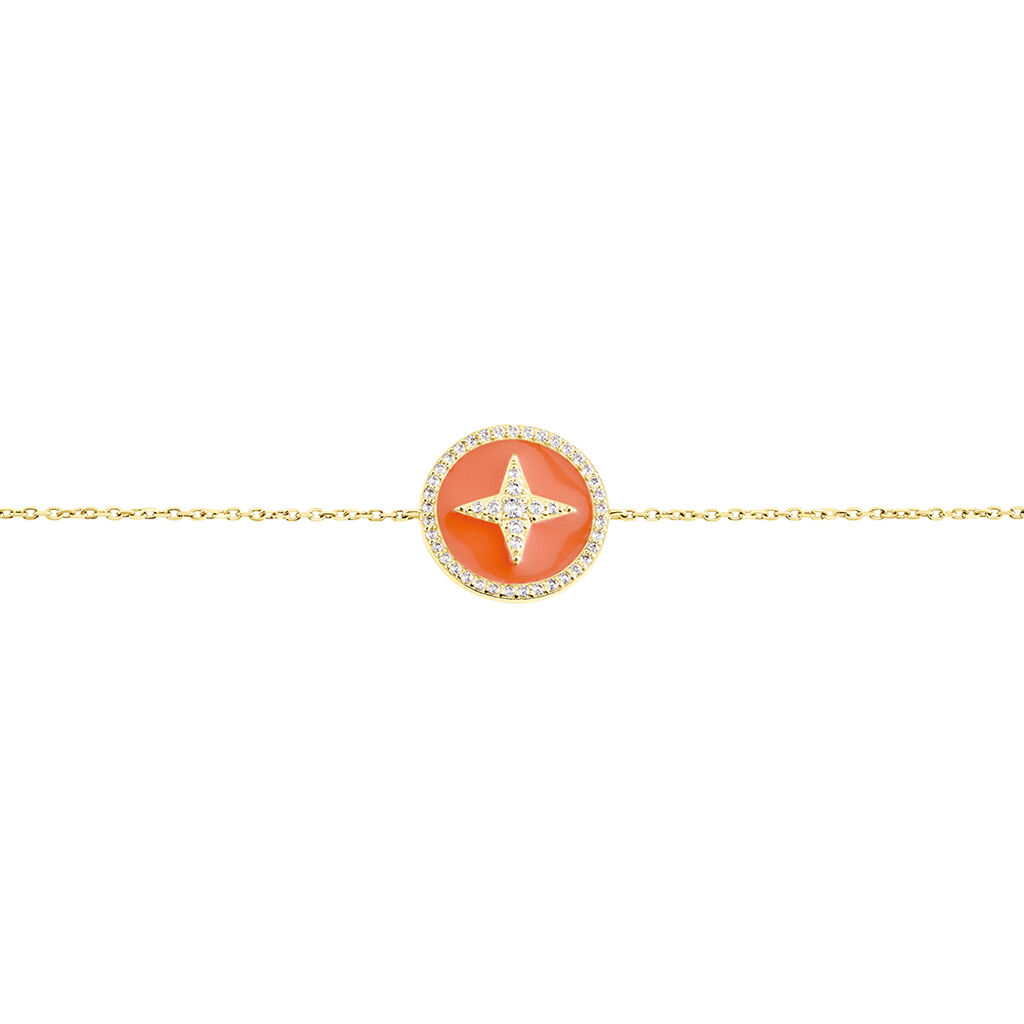 Bracelet Or Jaune Sweet Rosace Oxyde Zirconium - Bracelets Femme | Histoire d’Or