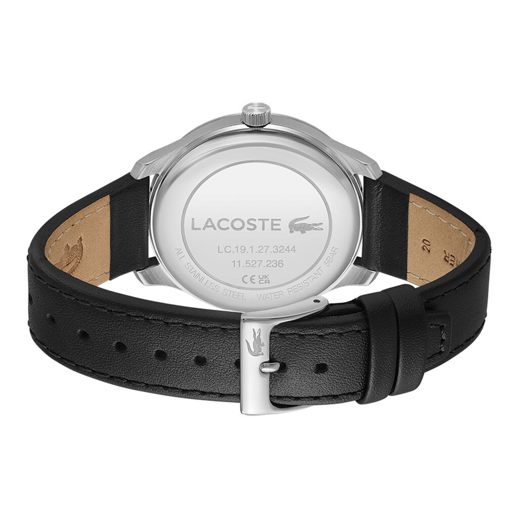 Montre Lacoste Lisbon Noir - Montres Homme | Histoire d&rsquo;Or