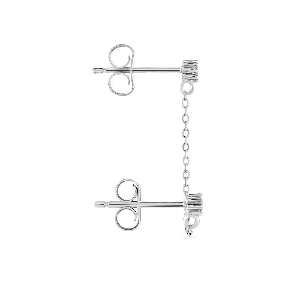 Bijou D'oreille Unitaire Argent Blanc Rocca Oxyde De Zirconium - Boucles d'oreilles fantaisie Femme | Histoire d’Or