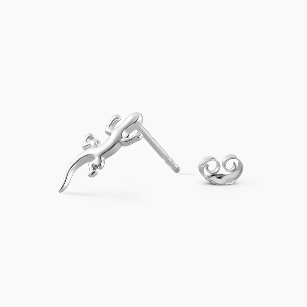 Boucles D'oreilles Puces Ivelyse Argent Blanc - Boucles d'oreilles fantaisie Femme | Histoire d’Or