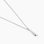 Collier Henriet Argent Blanc Oxyde De Zirconium - Colliers fantaisie Femme | Histoire d&rsquo;Or