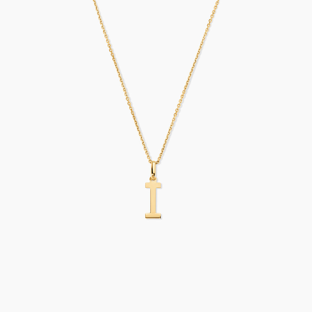 Pendentif Ionia Lettre Or Jaune - Pendentifs Famille | Histoire d&rsquo;Or