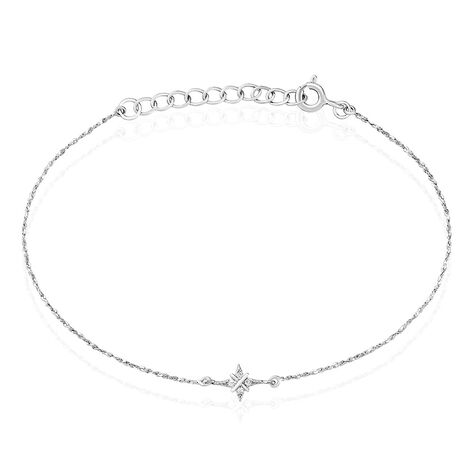 Bracelet Astre Precieux Argent Blanc Oxyde De Zirconium - Bracelets Femme | Histoire d’Or