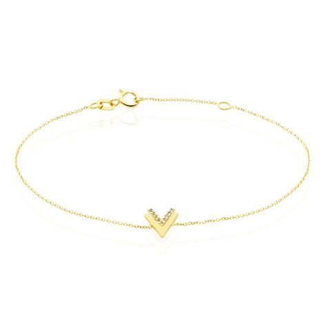 Bracelet Dao Or Jaune Oxyde De Zirconium - Bracelets Femme | Histoire d’Or