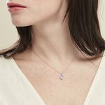 Collier Meliora Or Blanc Topaze Bleu Sky Oxyde De Zirconium - Colliers Femme | Histoire d&rsquo;Or