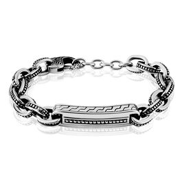 Bracelet Identité Acier Blanc Gauthier - Bracelets Homme | Histoire d’Or